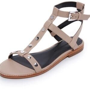 Rebecca Minkoff Blush Tan Stud Gladiator Sandal